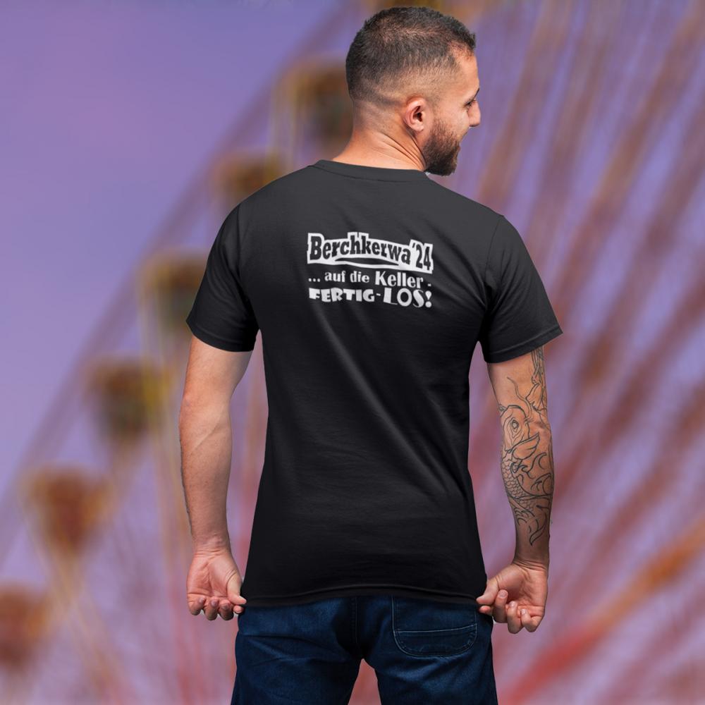 Herren T-Shirt "Berchkerwa '24", schwarz, Aufdruck weiß